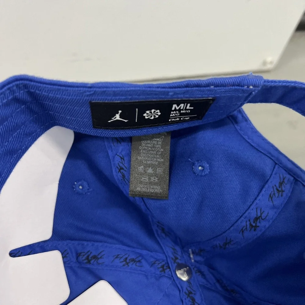 Nike‎ Jordan Club Cap Blue Jumpman Logo Unisex Organic Cotton FD5181-480